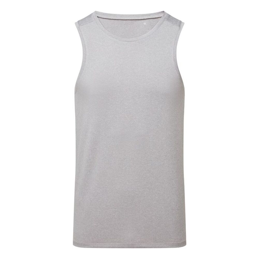 TriDri Mens Ion-Charge Performance Tank Top / Silver Melange
